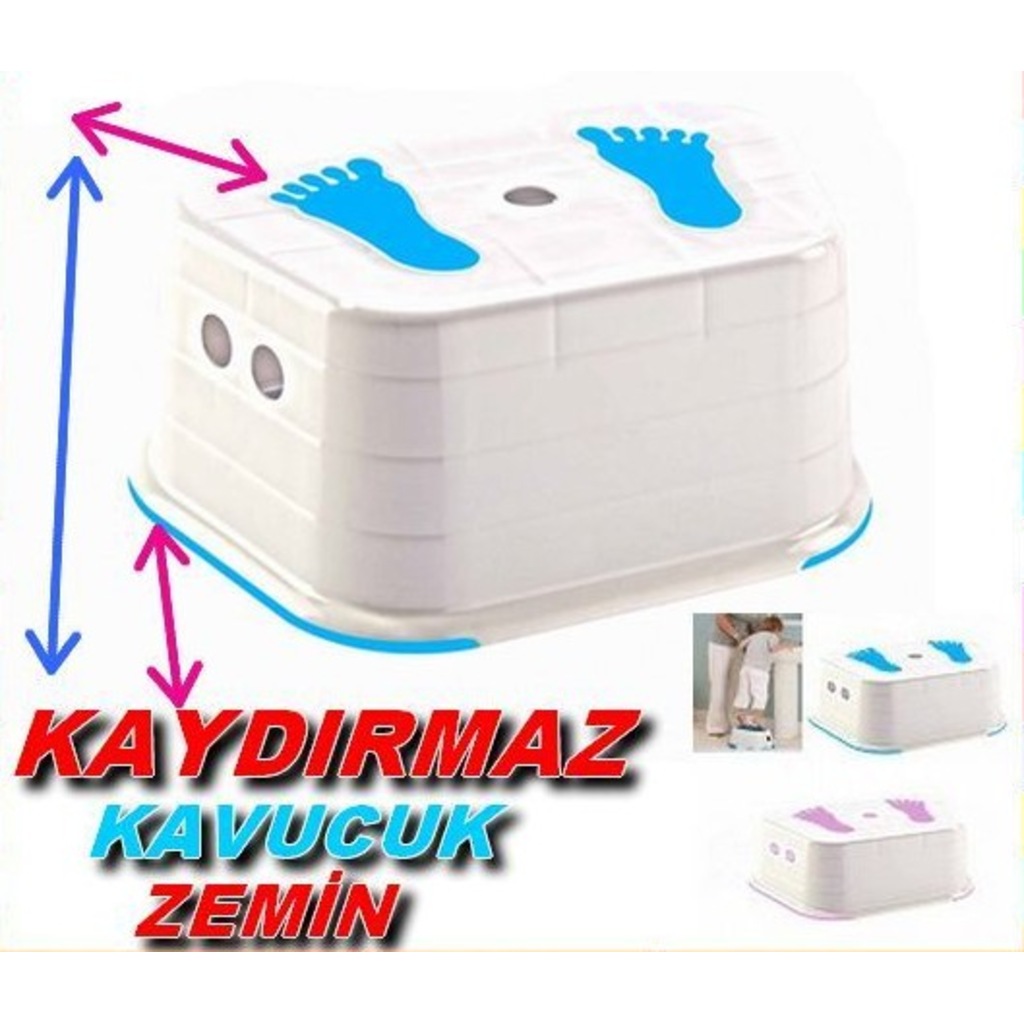 Çocuk Tabure Banyo Yükseltici Basamak Tabure Basamağı Bebek Banyo