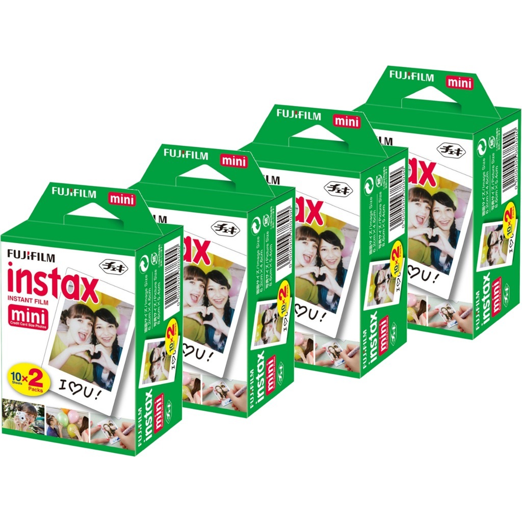 instax Mini 7-8-9-25-70-90 için 20'li Film 4'Lü PAKET 80 poz
