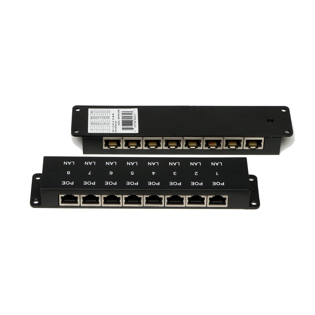 WINET PANEL-8PORT-POE 8 PORT PASIF POE INJECTOR Panel / Yerli Üre