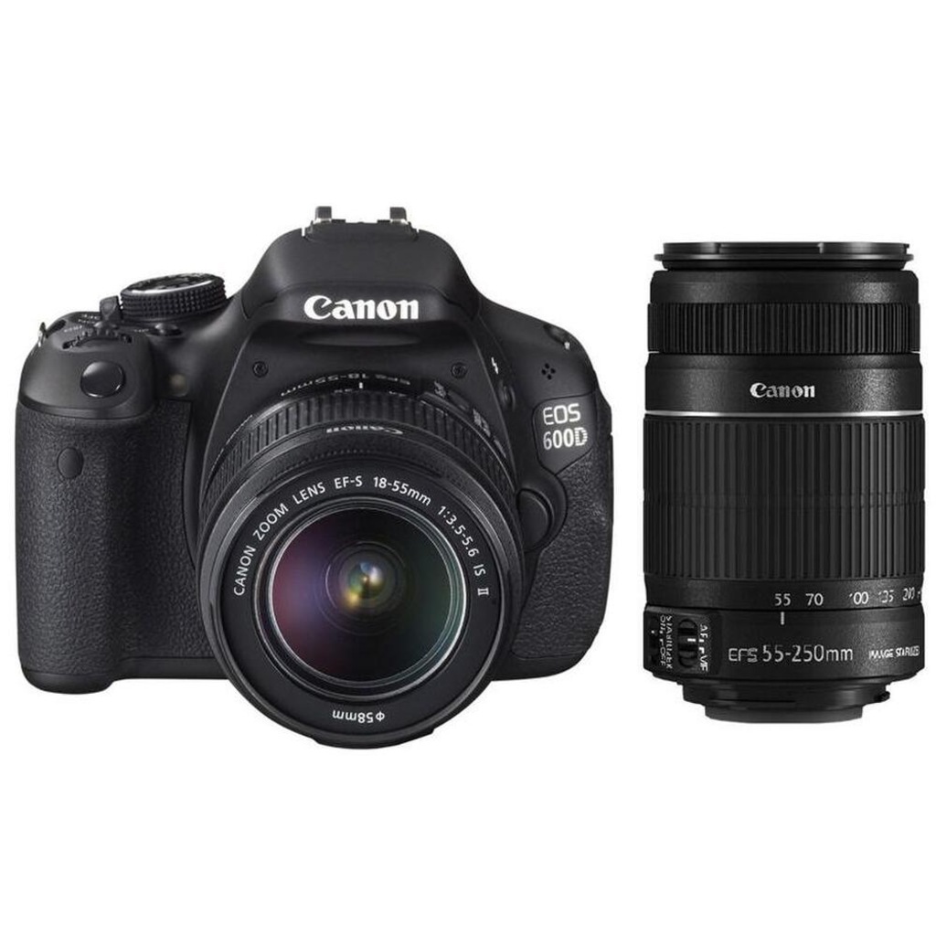 CANON EOS 600D 18-55 IS II + 55-250 IS II DOUBLE KİT