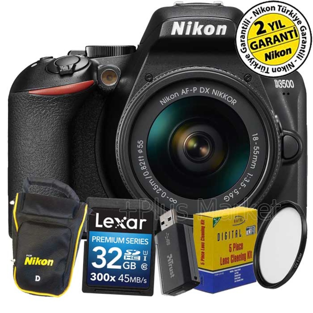 Nikon D3500 AF-P 18-55mm (Yeni Nesil) DSLR Fotoğraf Makinesi