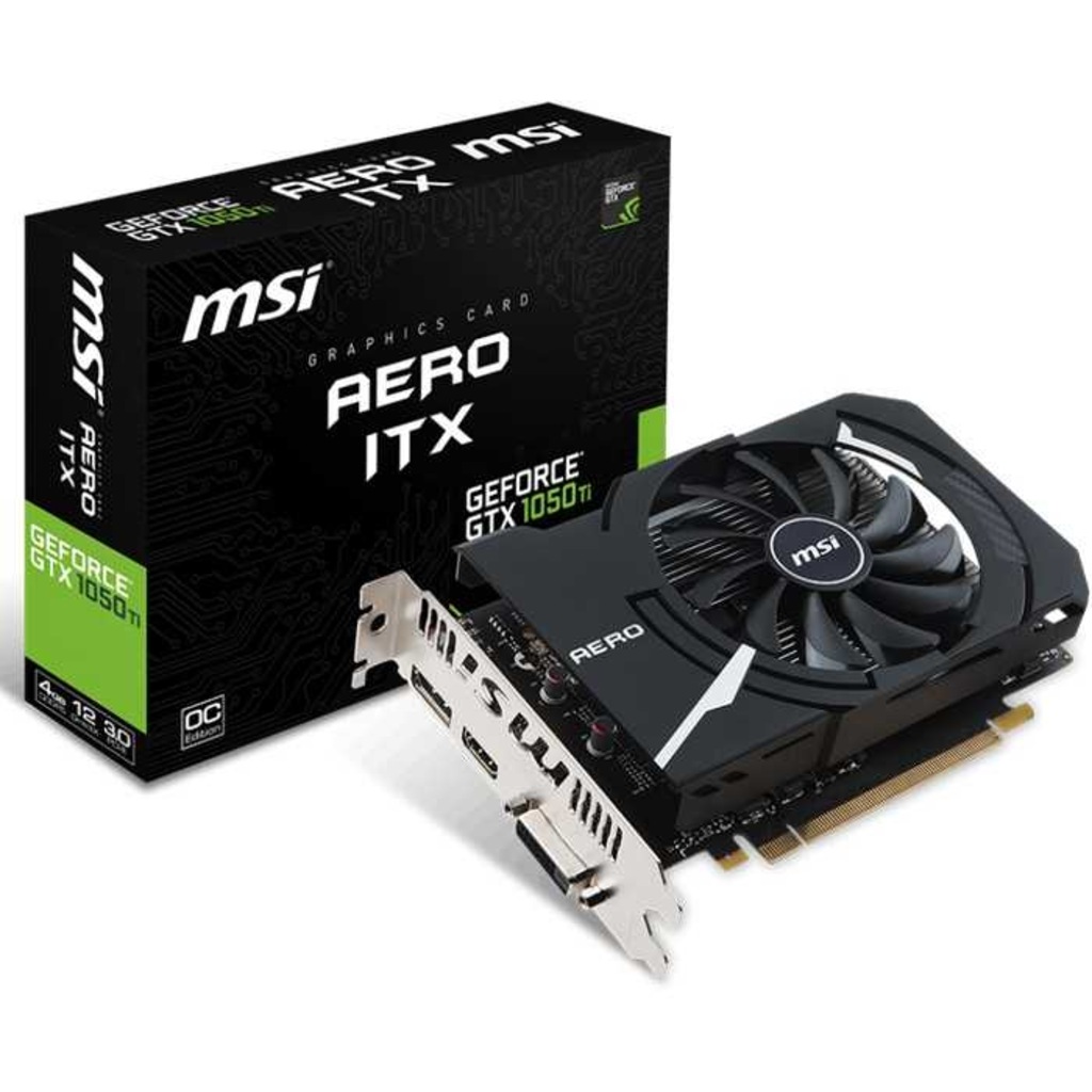 EKRAN KARTI 4GB MSI GTX1050 TI AERO ITX 4G OCV1 GDDR5 128 BIT