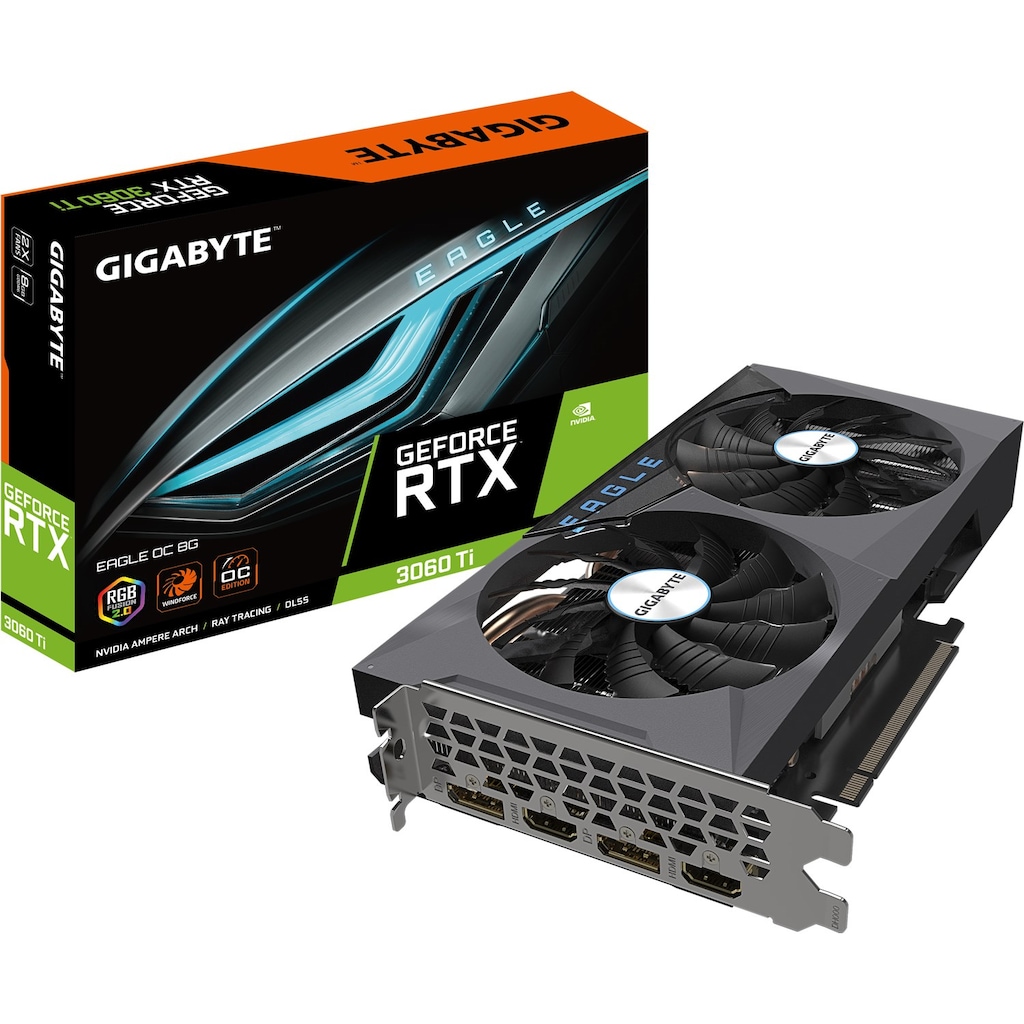 Gigabyte RTX 3060 TI Eagle OC GV-N306TEAGLE OC-8GD 256 Bit GDDR6 8