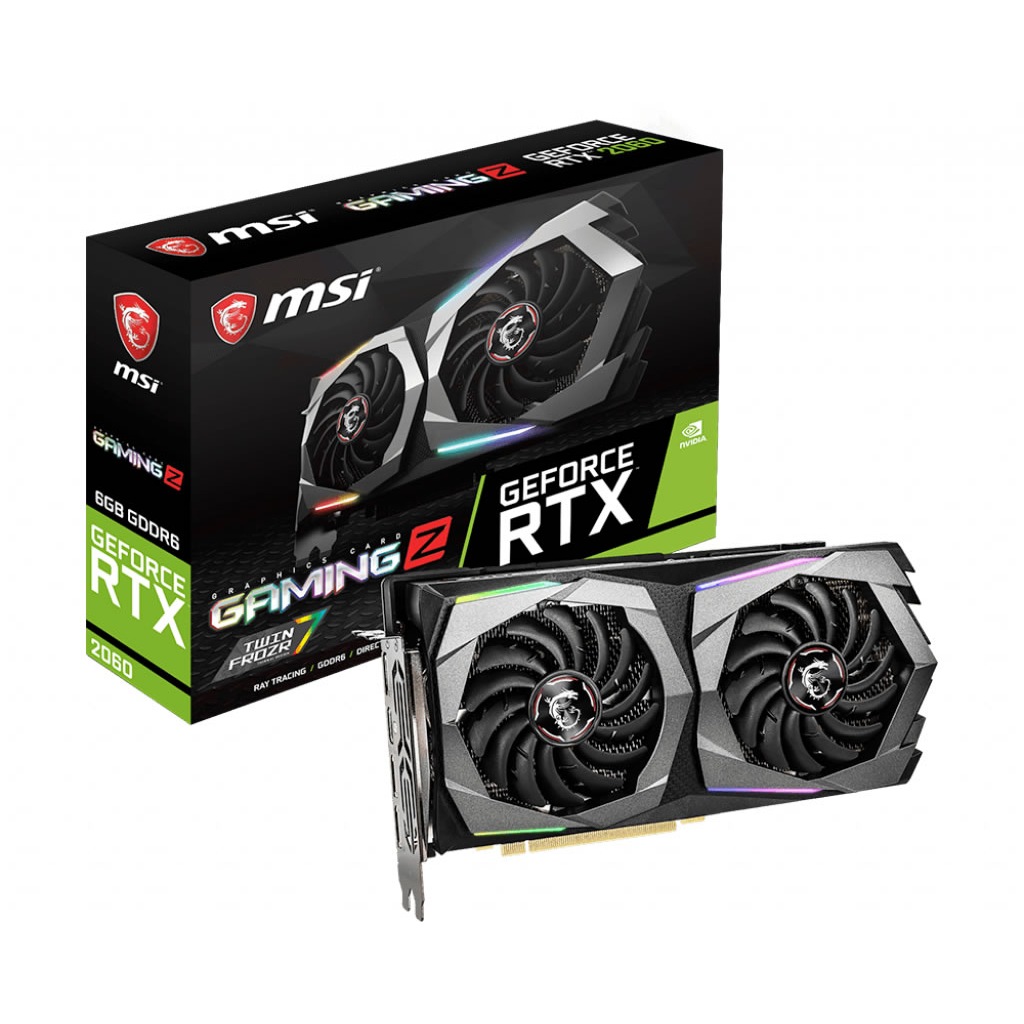 MSI VGA GEFORCE RTX 2060 GAMING Z 6G RTX2060 6GB GDDR6 DX12 PCIE