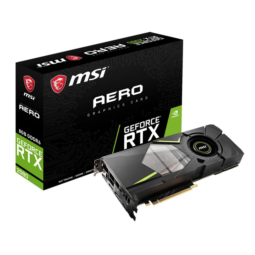 MSI VGA GEFORCE RTX 2080 AERO 8G RTX2080 8GB GDDR6 DX12 PCIE 3.0