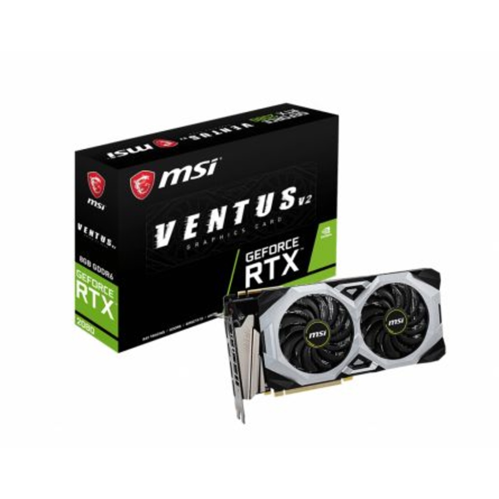 MSI VGA GEFORCE RTX 2080 VENTUS 8G V2 RTX2080 8GB GDDR6 DX12 PCIE