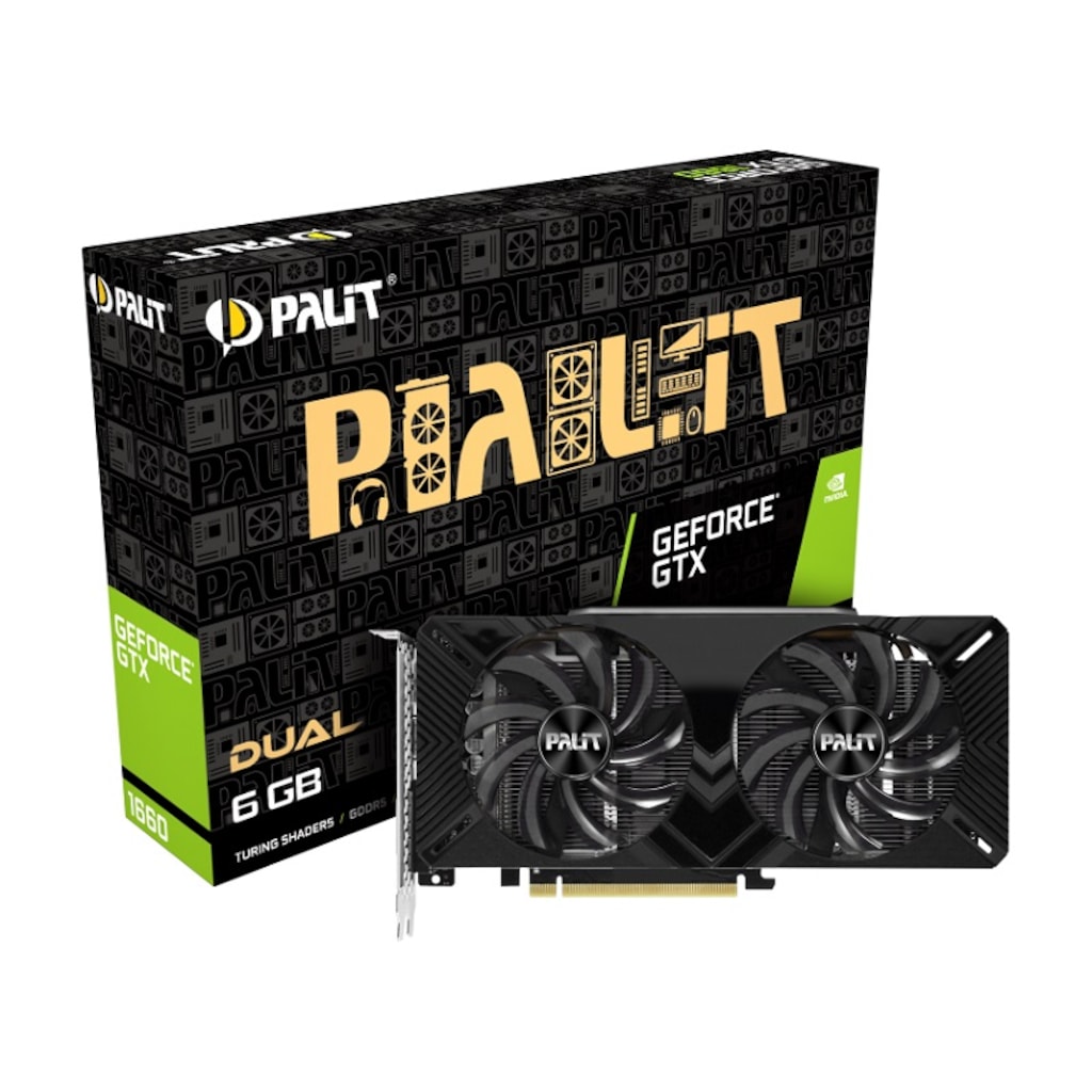 Palit GeForce GTX 1660 DUAL OC グラフィックボード Palit GTX 1660 DUAL OC 192 Bit GDDR5 6 GB Ekran Kartı Fiyatları