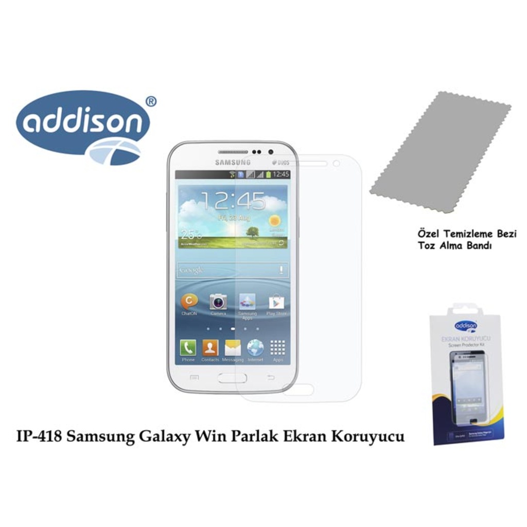 Addison IP-418 Samsung Galaxy Win Ultra Şeffaf Ekran Koruyucu