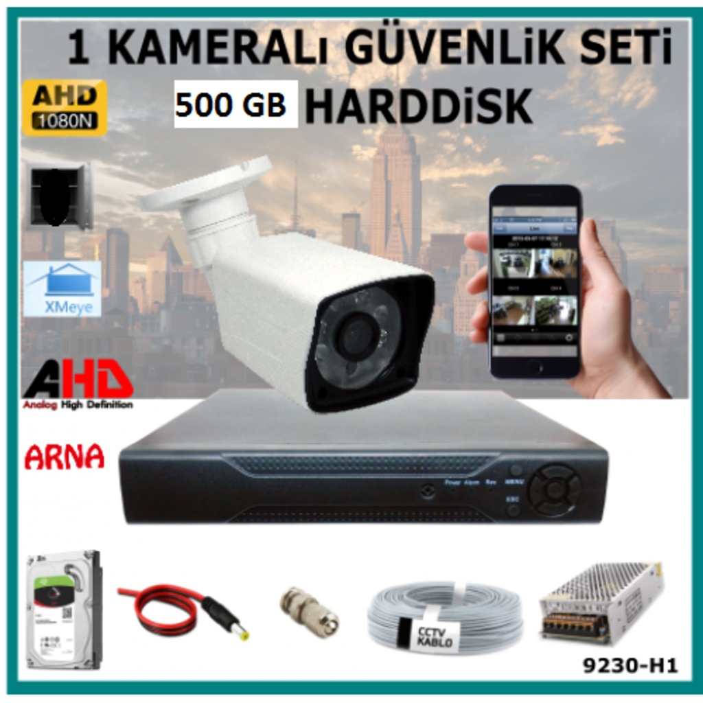ELİTCAM 2 MP SÜPER GÜVENLİK KAMERASI SETİ