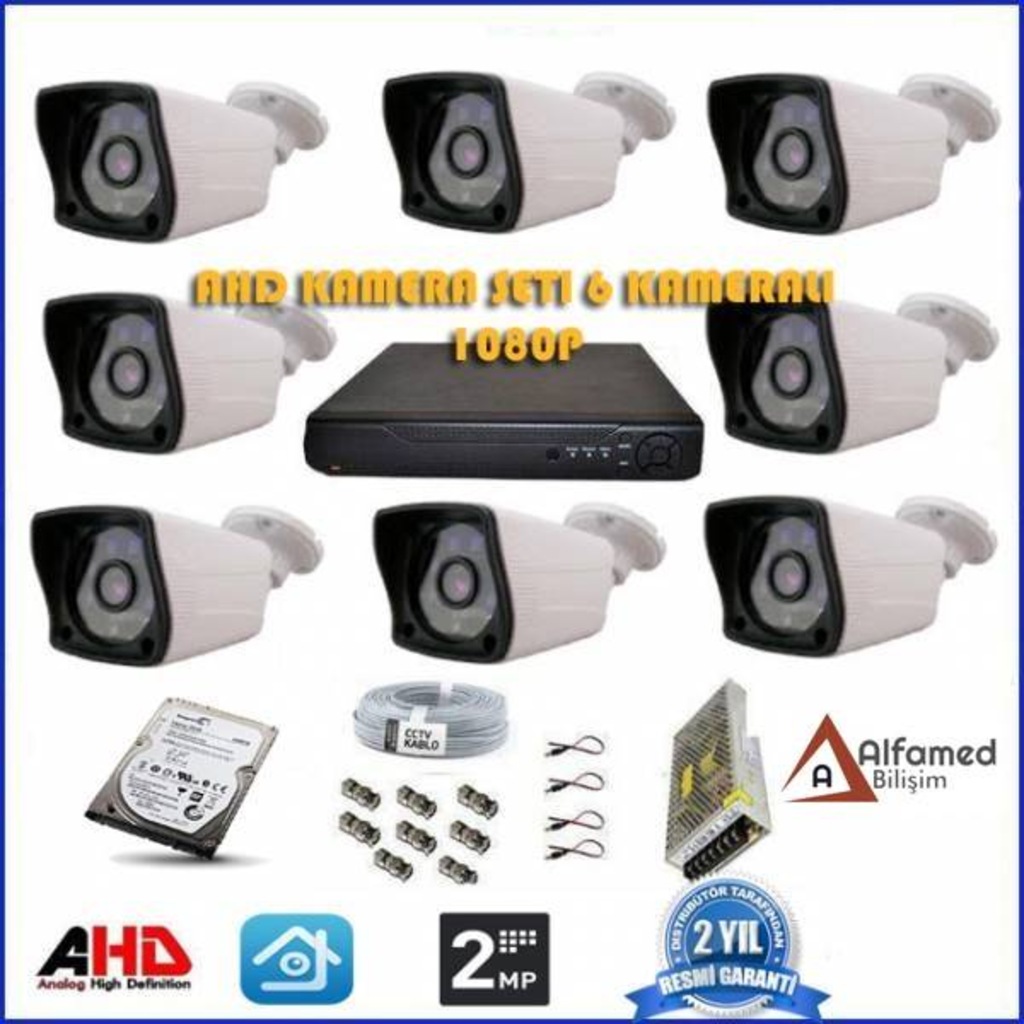 ELİTCAM 2 MP SÜPER GÜVENLİK KAMERASI SETİ
