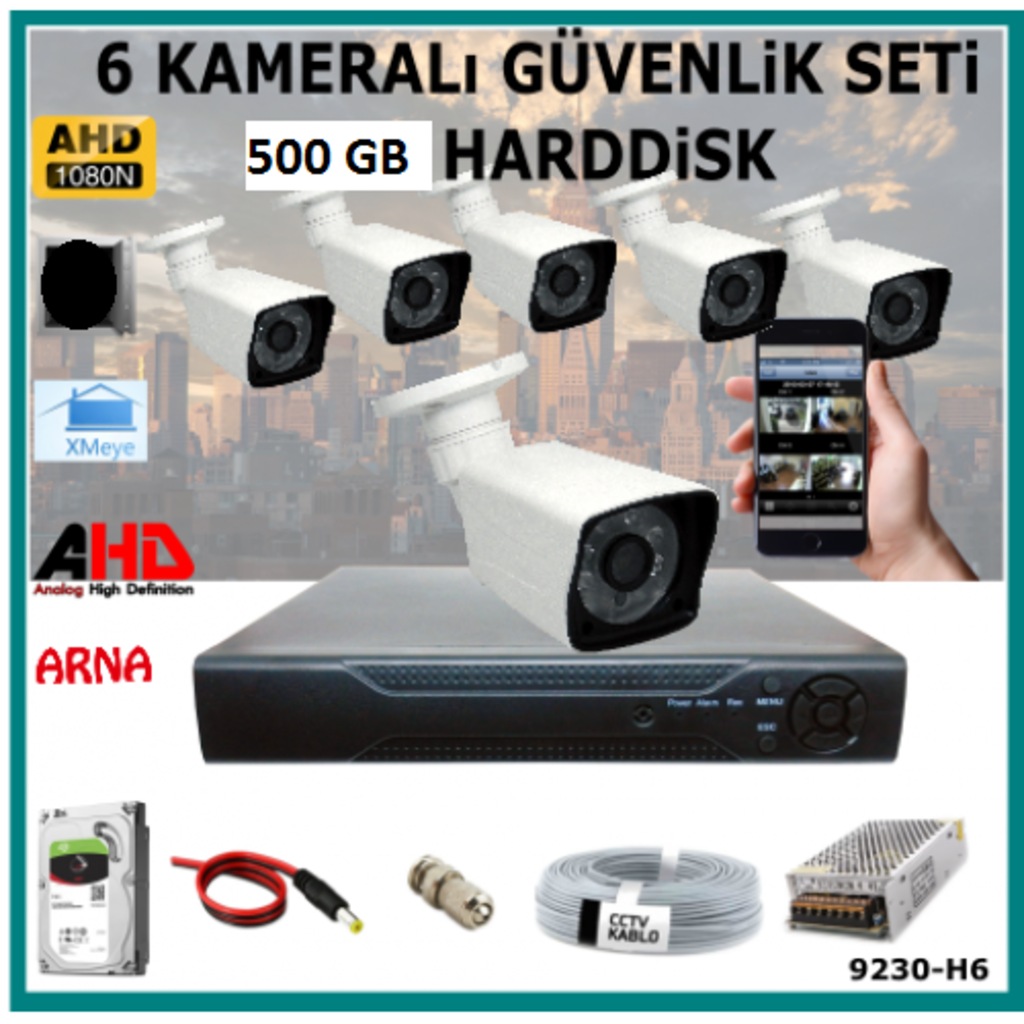 ELİTCAM 2 MP SÜPER GÜVENLİK KAMERASI SETİ