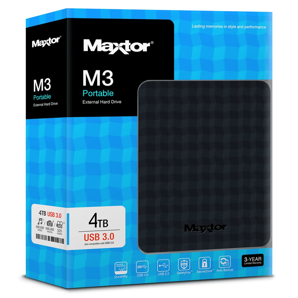 Maxtor M3 4tb 2.5 Usb3.0 Stshx-m401tcbm External Hdd - n11.com