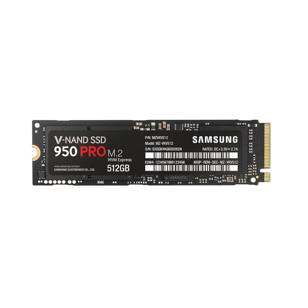 Samsung 950 Pro MZ-V5P512BW PCI-Express 3.0 512 GB M.2 SSD