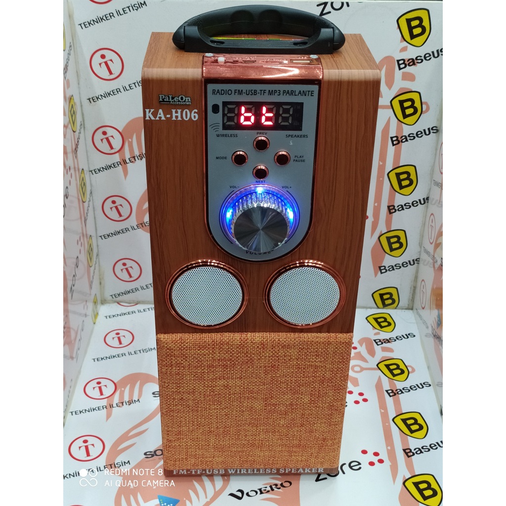 KA-H06 BLUETOOTH KLASİK GÖRÜNÜM AHŞAP HOPARLÖR