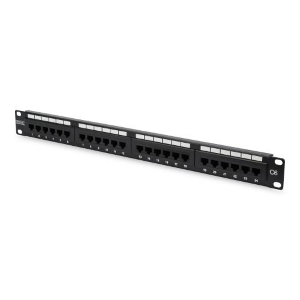 DIGITUS DN-91624U19'' 24 Port Cat-6 UTP Patch Panel