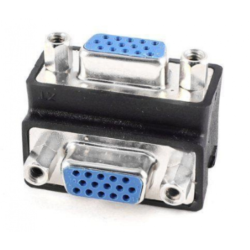 Dark VGA Dişi VGA Dişi 90° Dirsek Dönüştürücü (DK-HD-AVGAX92)