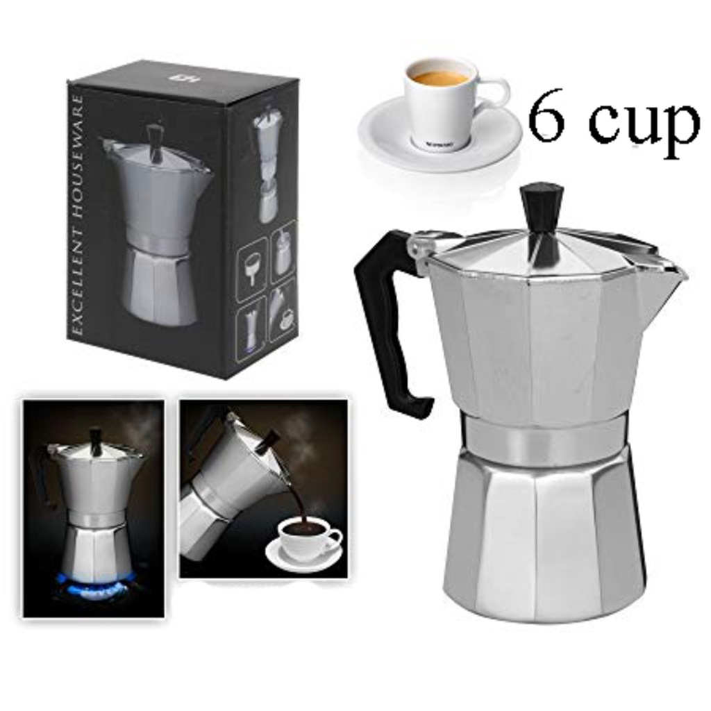 Espresso Kahve Makinesi Ocak Üstü Filtre Kahve Moka 6 Cup