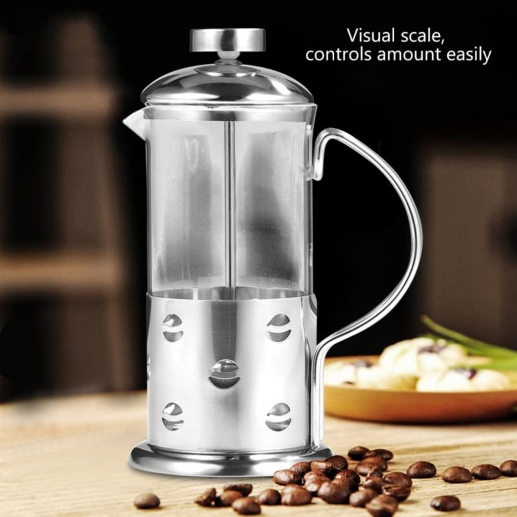 French Press Kahve Filtre Bitki Çayı Demleme Kupası 350 Ml