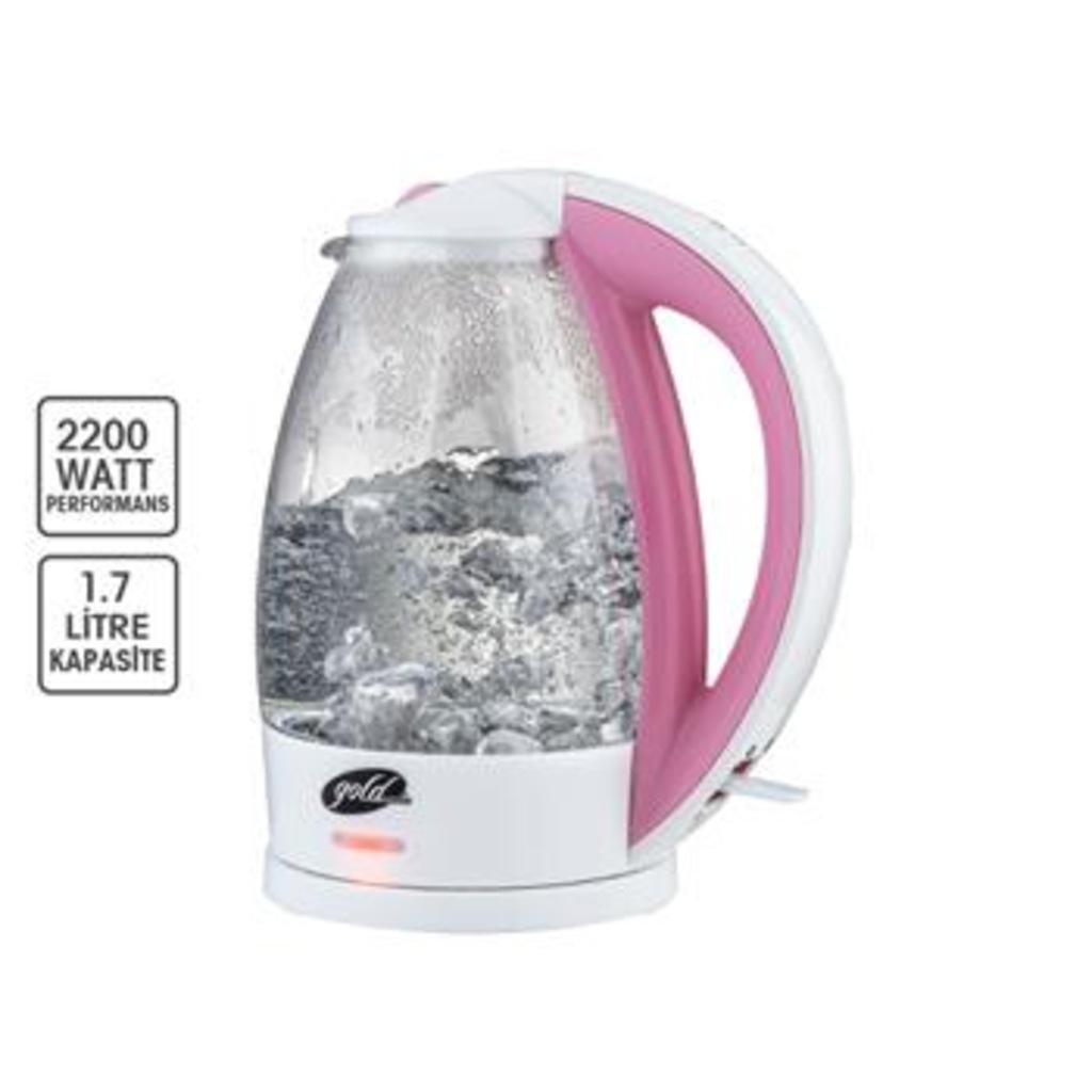 Goldmaster GKT-7309P KİTTY Cam Su Isıtıcısı