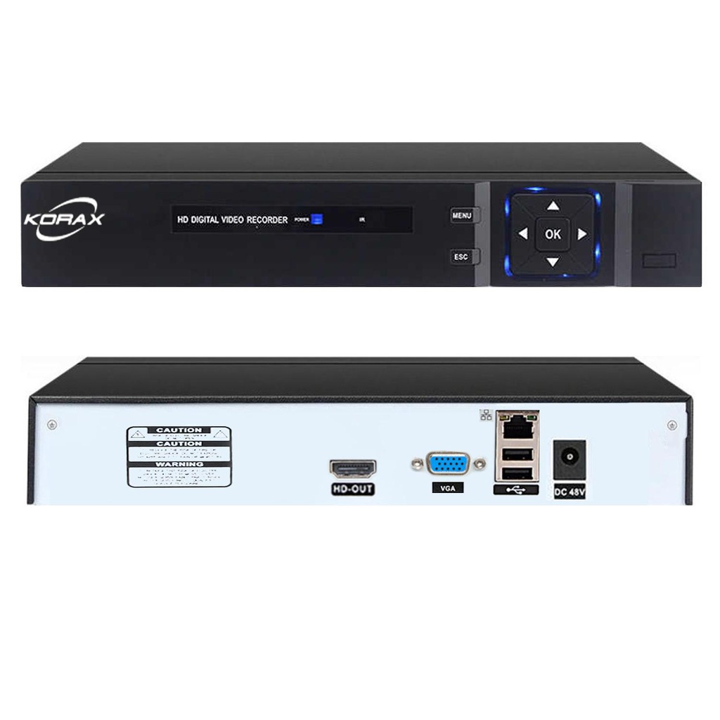 KAYIT CİHAZI NVR 4 KANAL 1080P 2.0MP KORAX NVR-2004