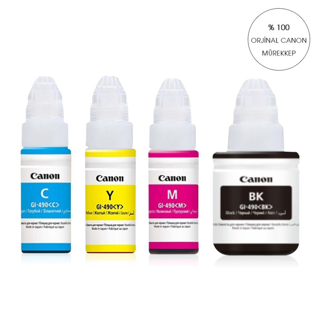 CANON ORİJINAL MÜREKKEP /G2410/G3410/G4400/G2411/G2111 GL-490