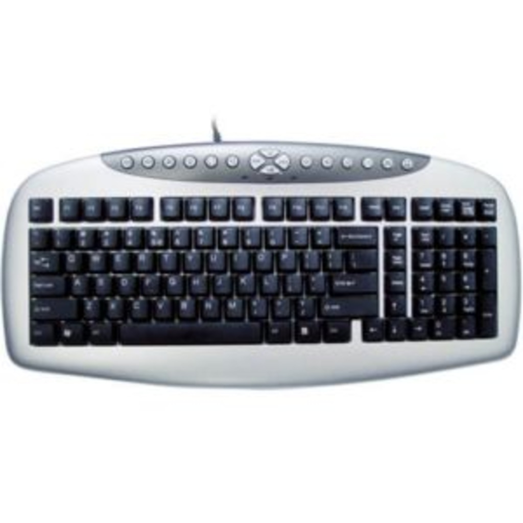 A4 TECH F KLAVYE (KB-21F)USB,M.MEDYA,GÜMÜŞ-SİYAH A4KB21F
