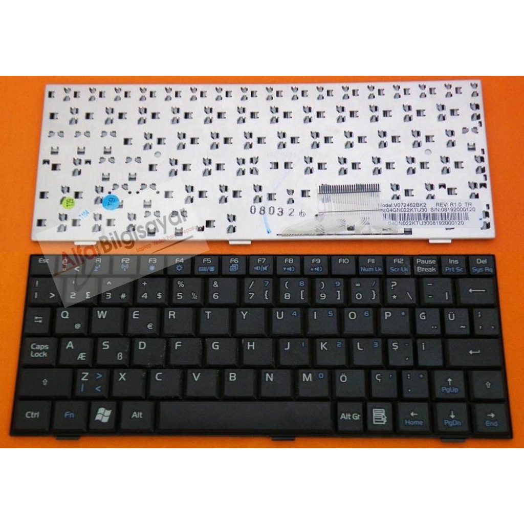 Asus Eee Pc 701sd 702 8g Klavye Siyah Renk Tus Takimi Q Tr Fiyatlari Ve Ozellikleri