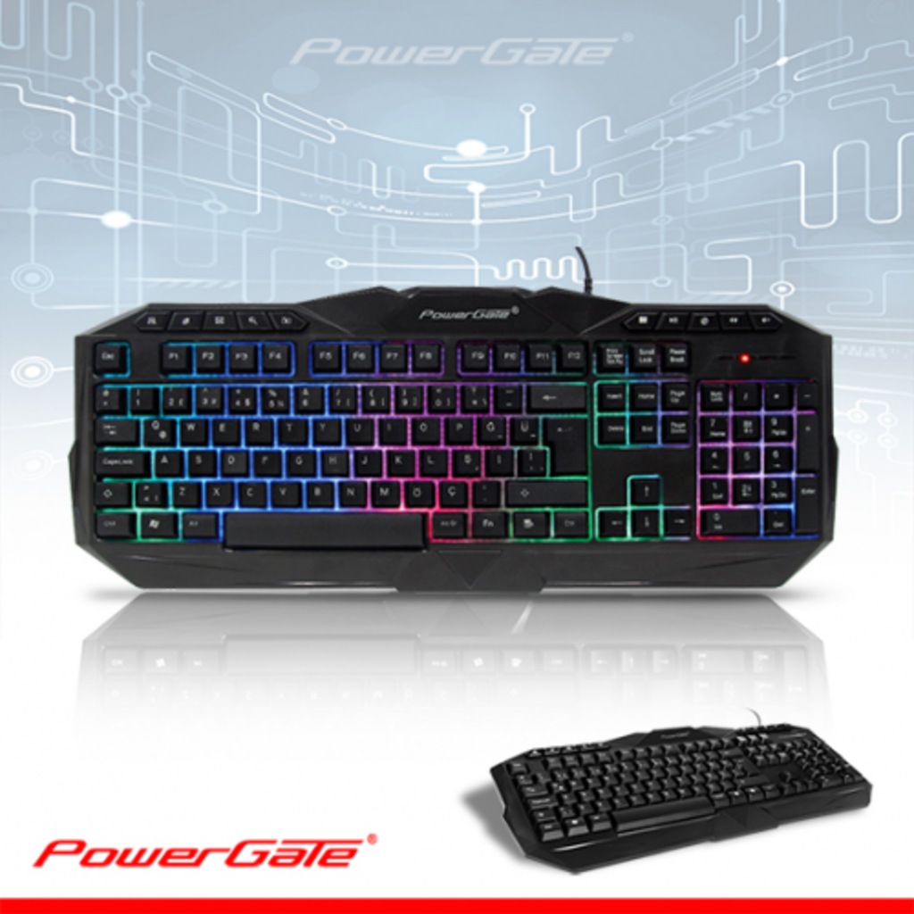 POWERGATE KB-Z4 M.medya Gaming KLAVYE USB (Siyah)