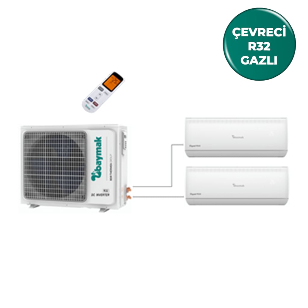 BAYMAK ELEGANT PRIME MULTI DUVAR TİPİ SPLİT KLİMA 12+12 İÇ 21 DIŞ BAYMAK ELEGANT PRIME MULTI DUVAR TİPİ SPLİT KLİMA 12+12 İÇ 21 DIŞ