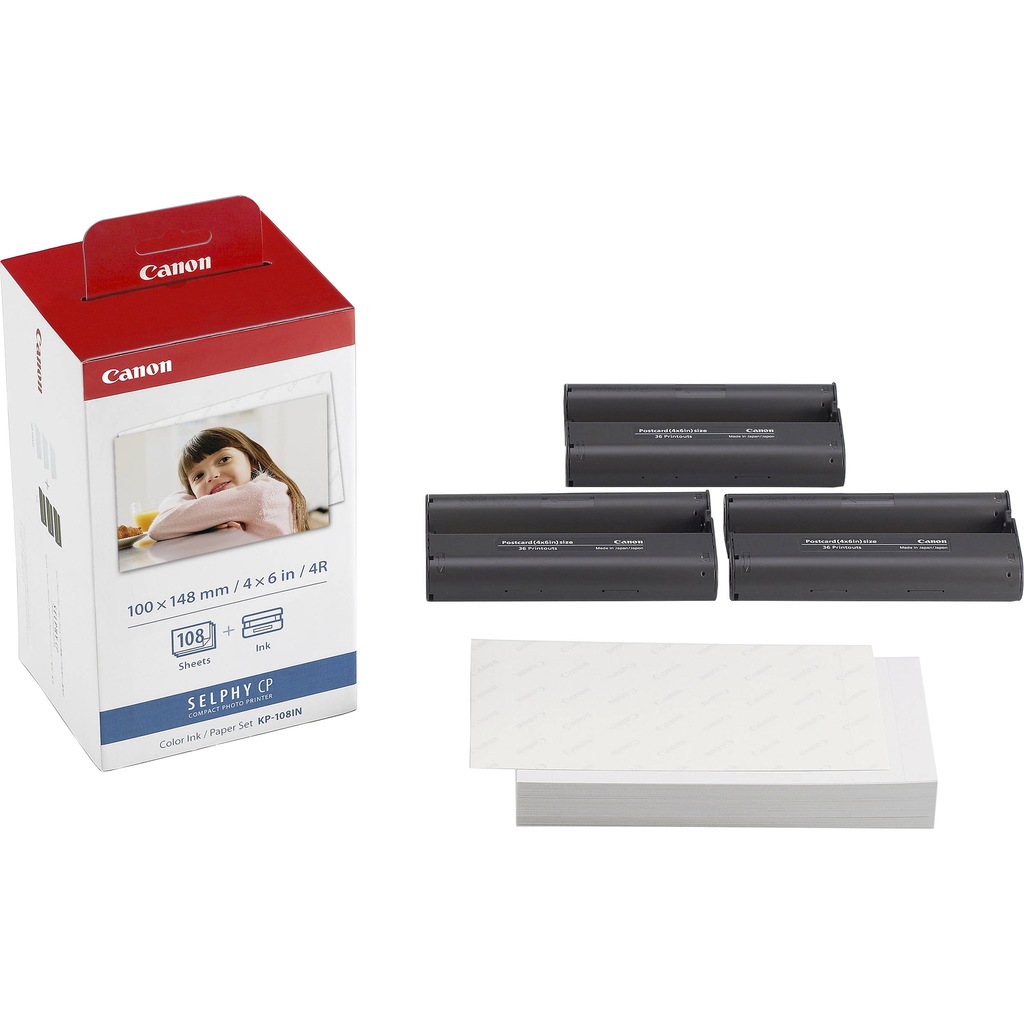 Canon KP-108 Selphy CP Serisi İçin 10x15 Kağıt Kartuş Set