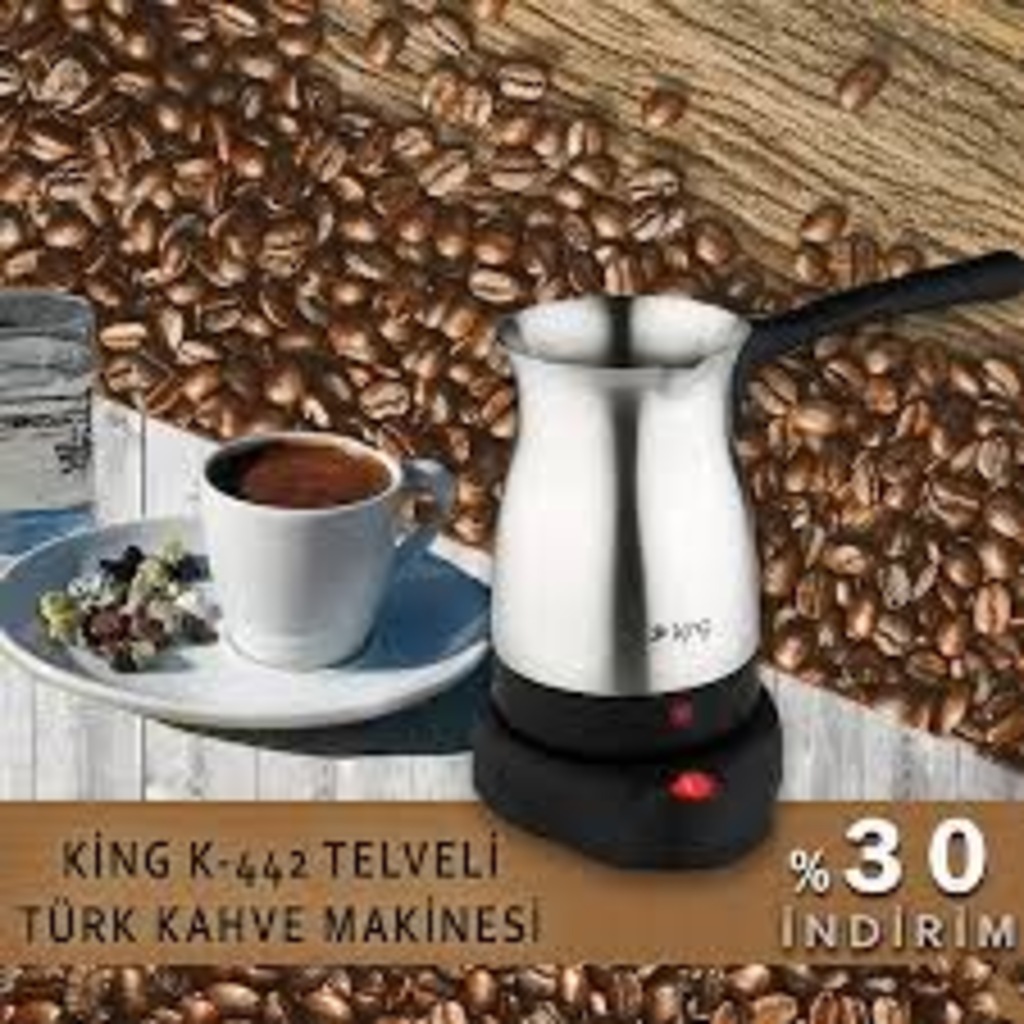 King K442 Telveli Cezve Türk Kahve Makinesi