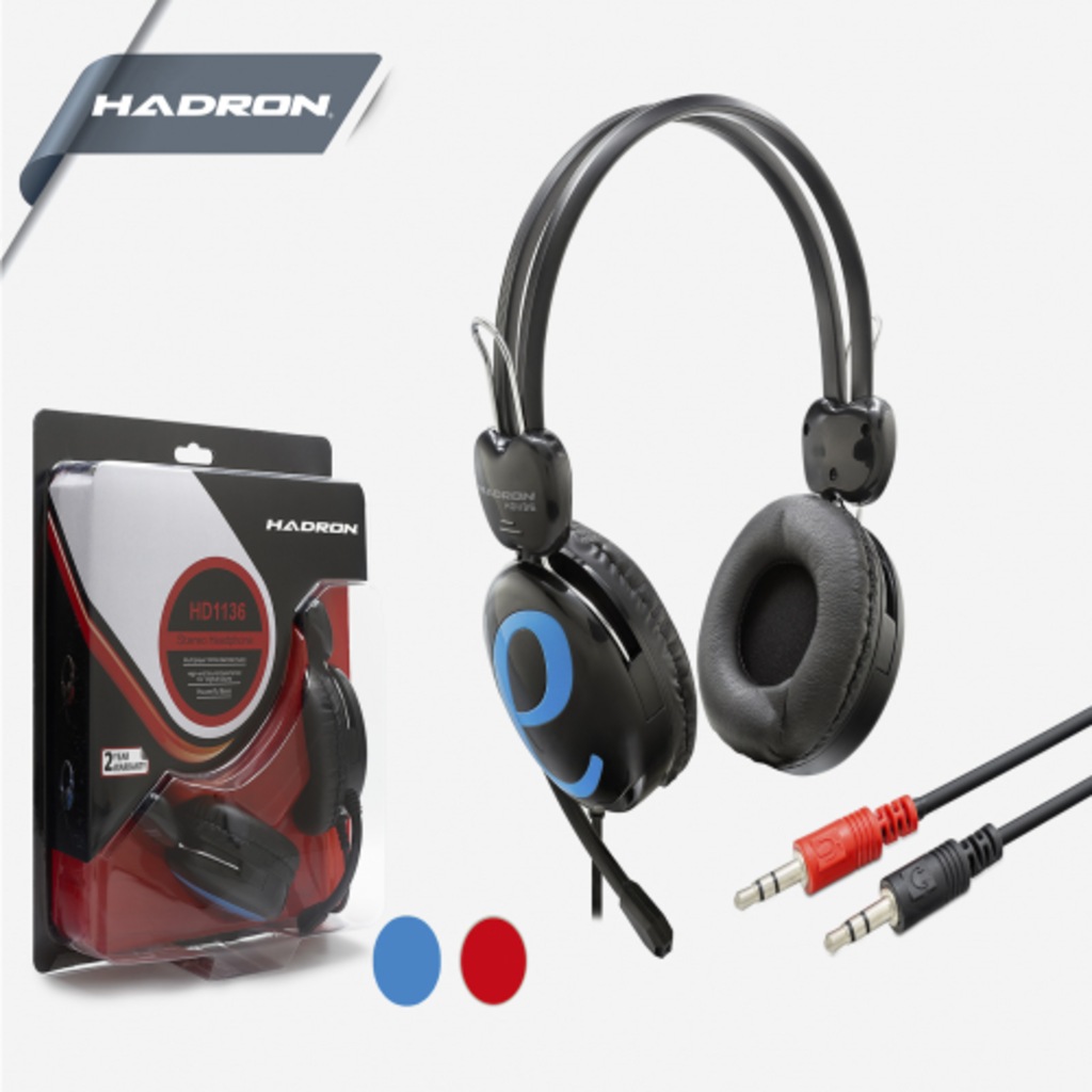 HADRON HD1136 KULAKLIK + MİKROFON 2M KABLO