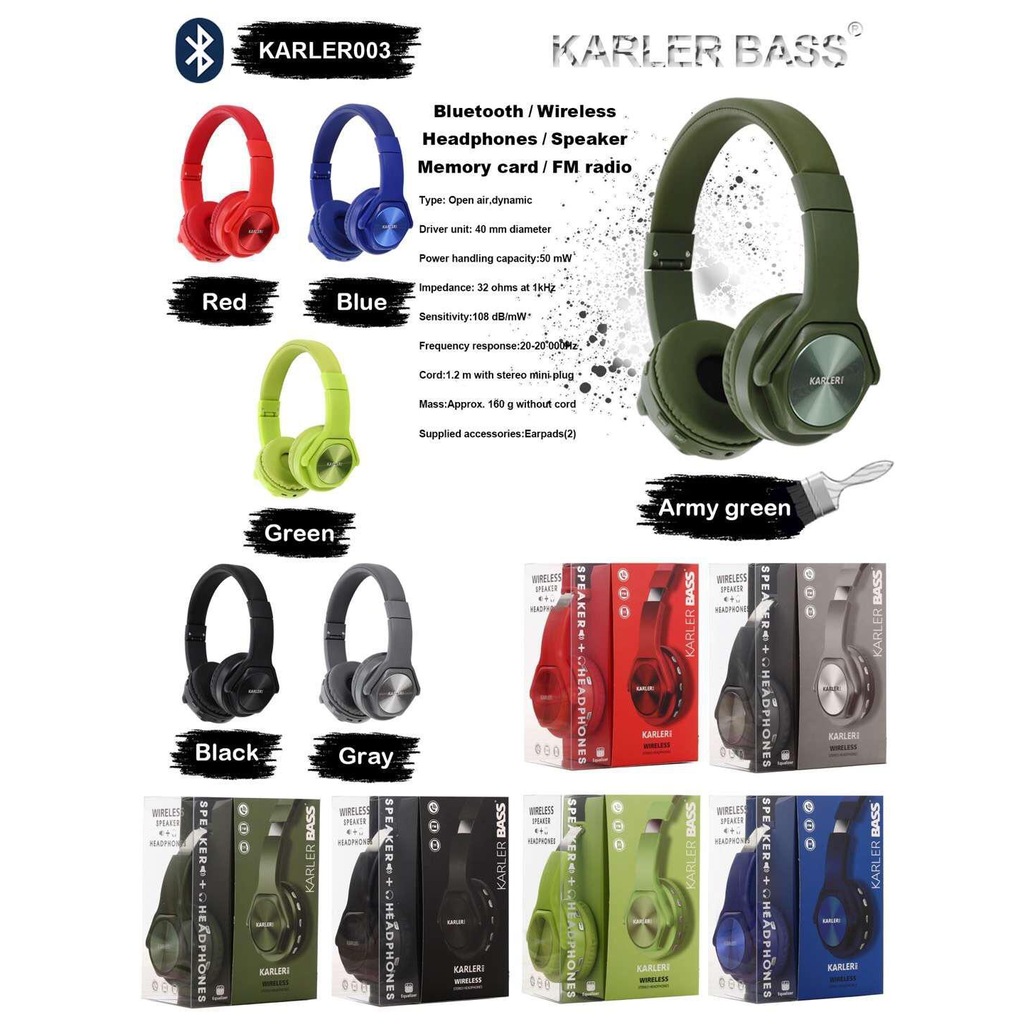 KARLER BASS 003 BLUETOOTH KULAKLIK