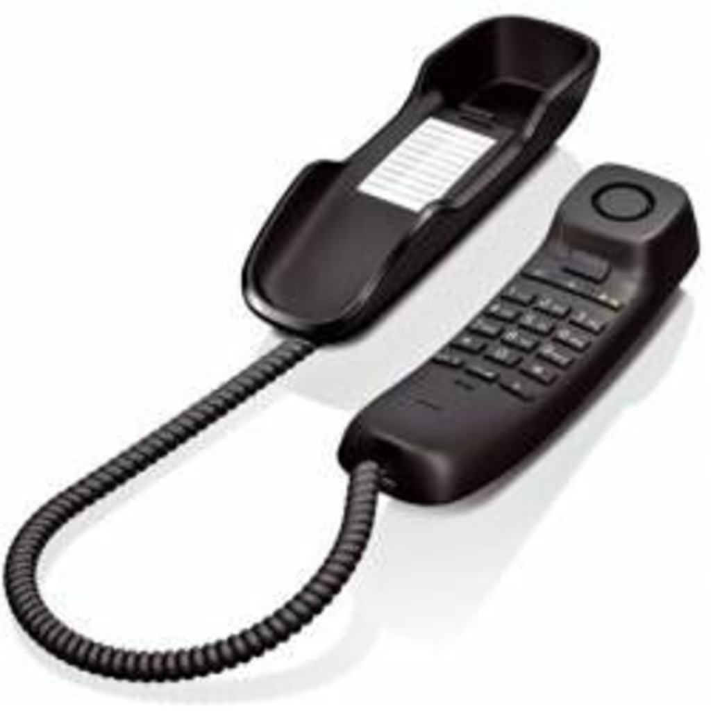 GIGASET KABLOLU DUVAR TEL(DA210)SİYAh SIDA210S