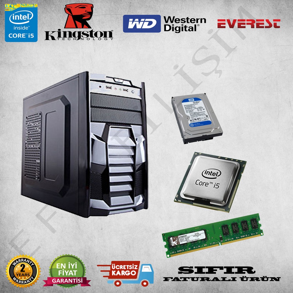 İNTEL İ5 650 3,20GHz 320GB HDD 4GB RAM BELLEK SIFIR BİLGİSAYAR ...
