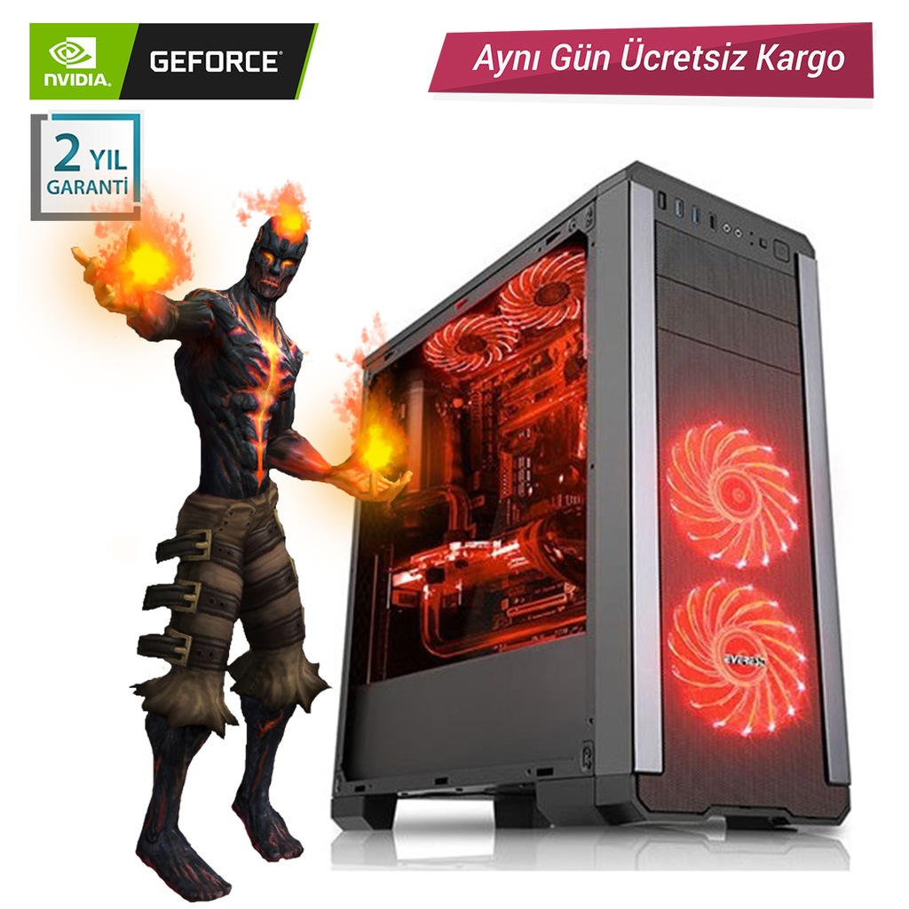 Zeiron Pulsar X120 İ5-650 8GB 240GB + 500GB 2GB Oyuncu Bilgisayar