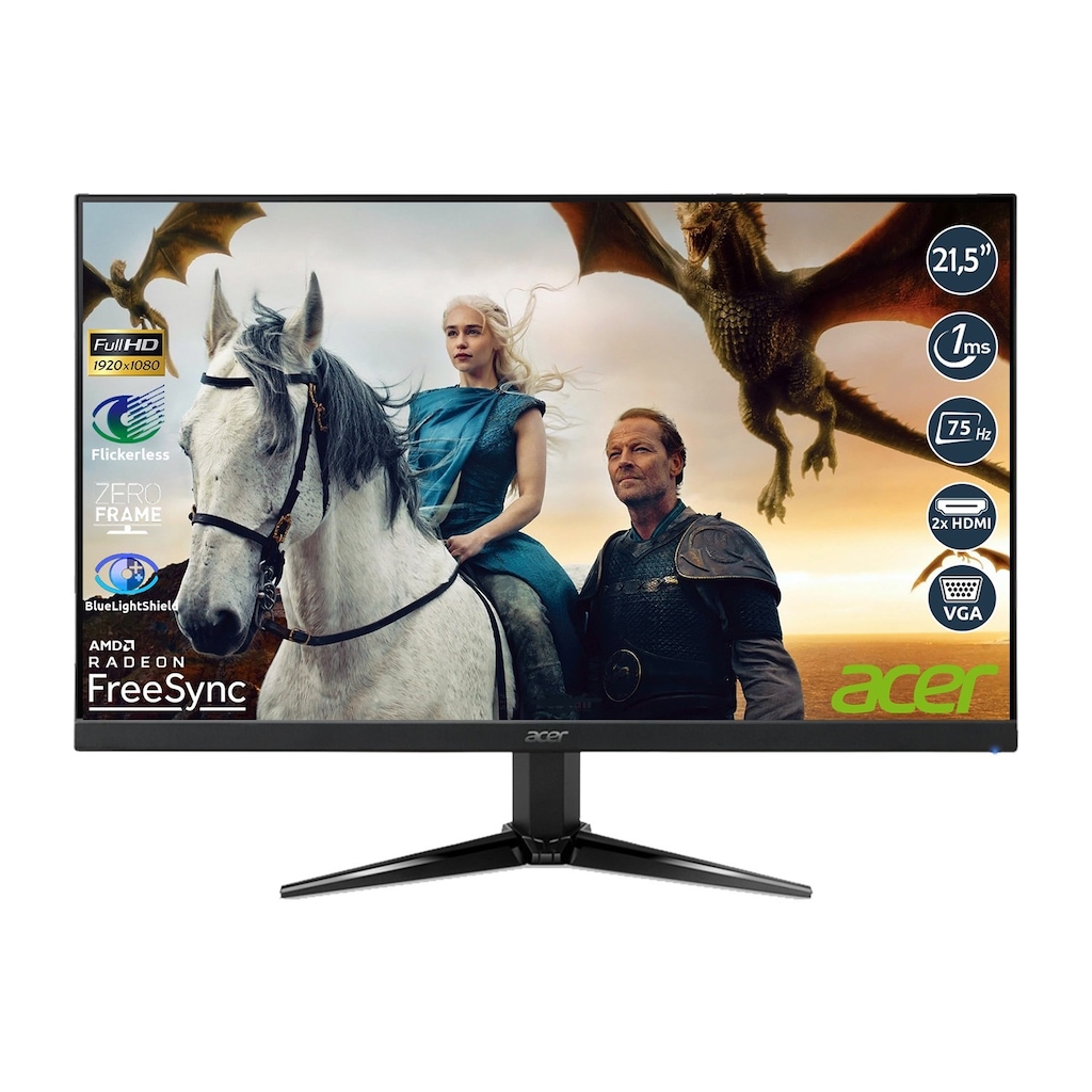 Acer QG221Q ゲーミングモニター 本体 QG221Q 21.5インチ acer-qg221q-umwq1ee001-215-1-