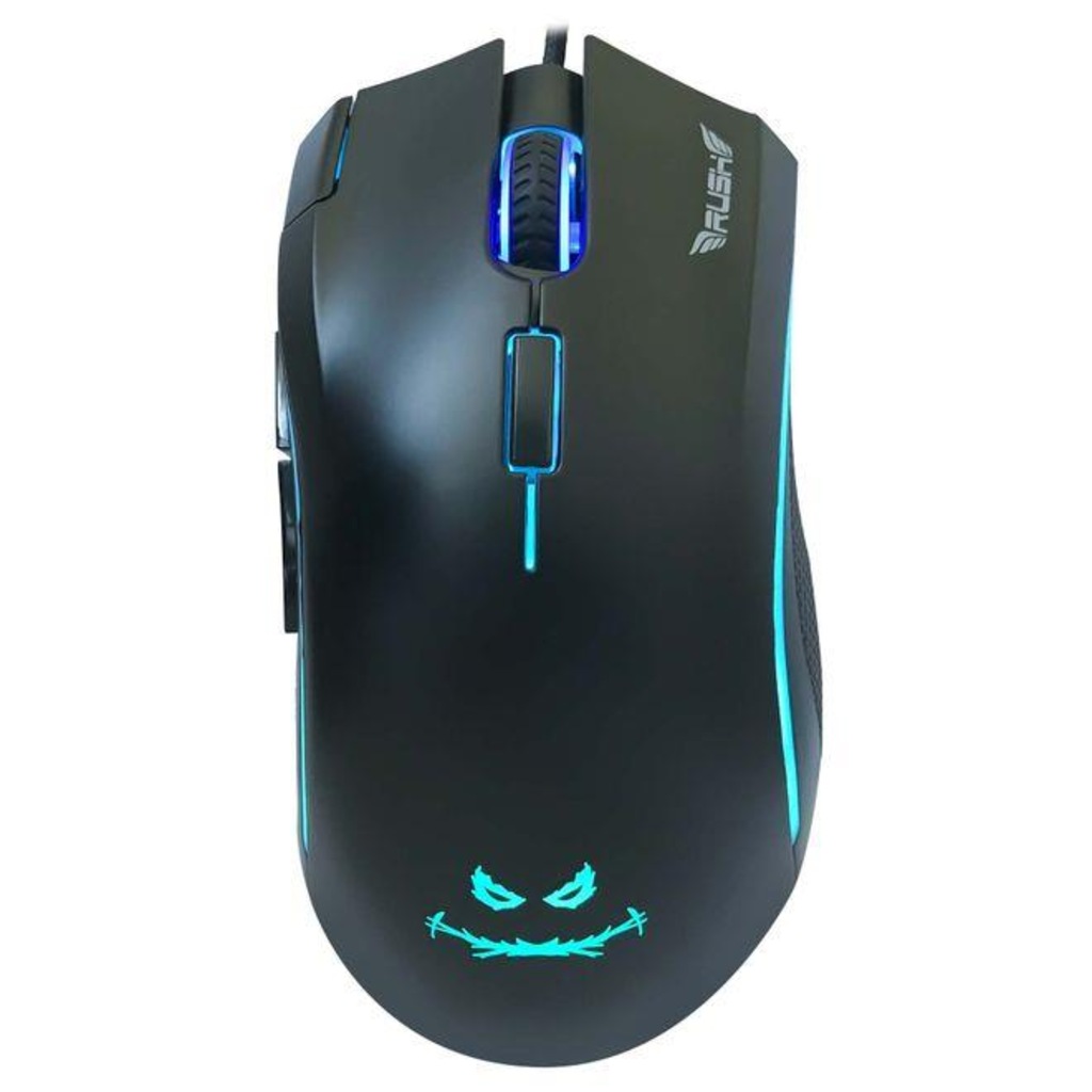 RUSH RM91 USB Kablolu 24000dpi siyah RGB ,7D Oyuncu Mouse