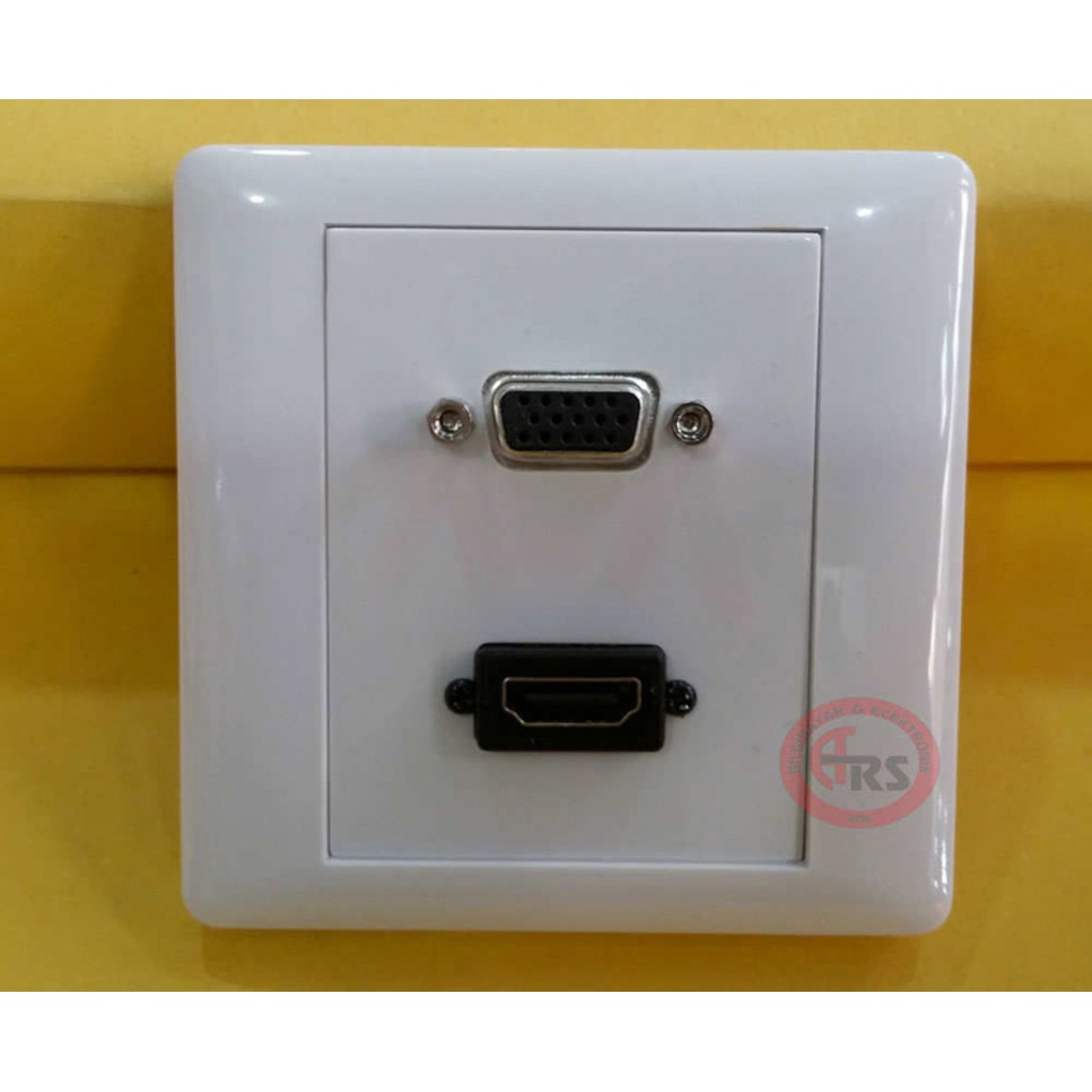 Sıva Üstü Hd + Vga Hdmi To Vga Duvar Priz