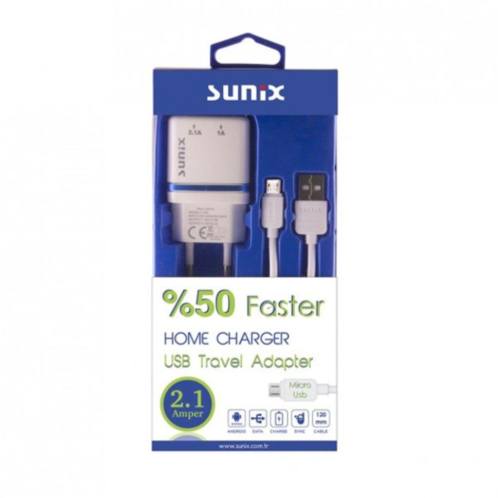 SUNİX MİCRO USB %50 DAHA HIZLI ŞARJ KİTİ S-206