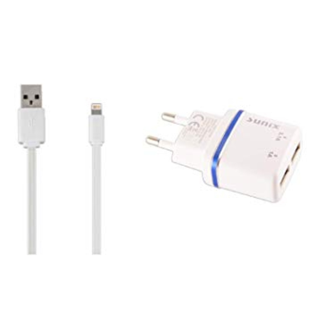 Sunix S-206 2X USB 2.1A Hızlı İphone Şarj Cihazı