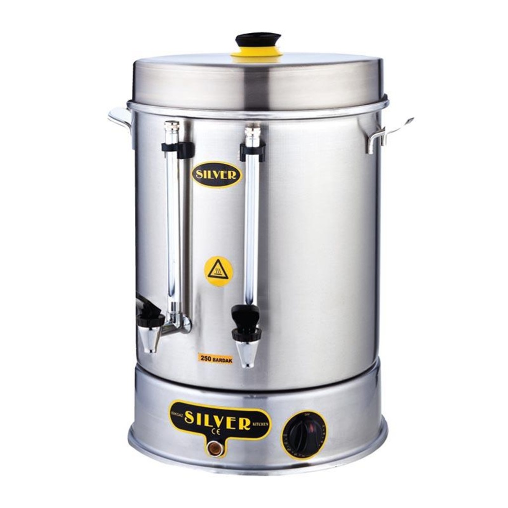 60 Bardaklık Çay Makinesi 7 lt Metal Basmalı Musluk