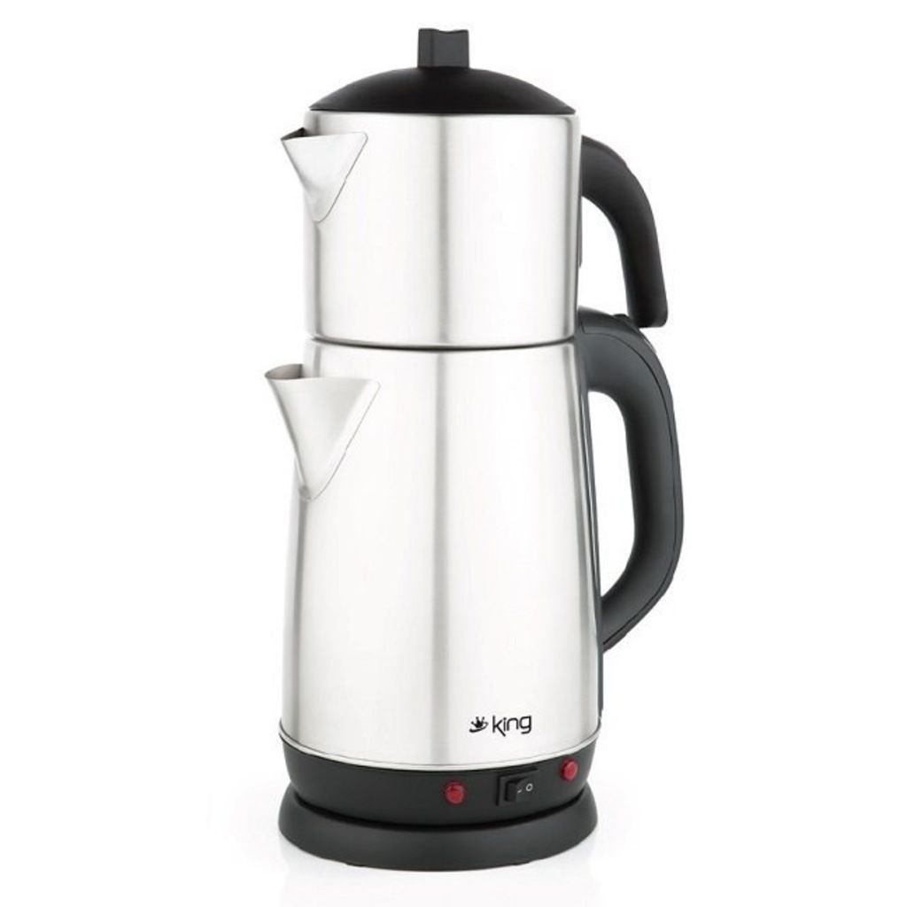 King K324 . KING Harman iNOX Elektrikli Çelik Çay Makinesi çaycı