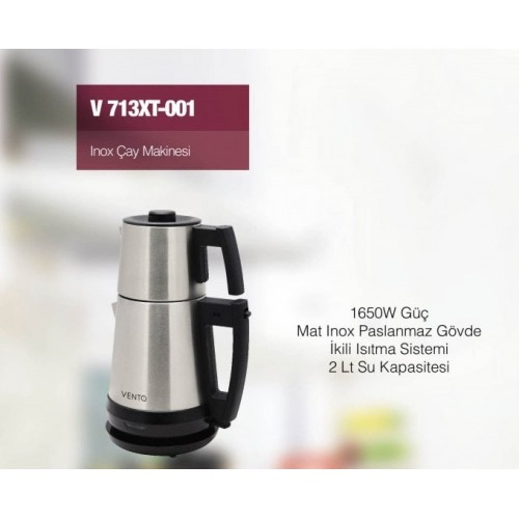 VENTO V 713XT-001 İNOX ÇELİK ÇAYCI