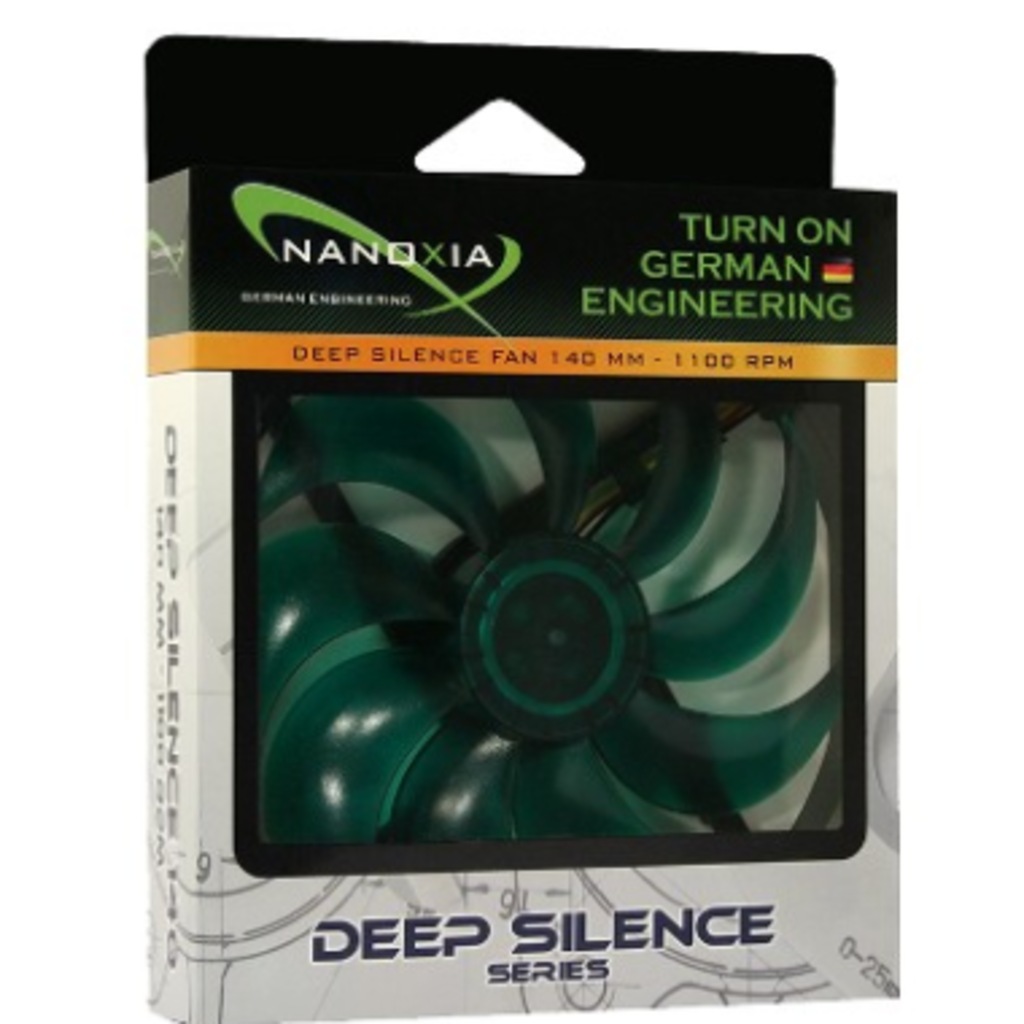 Nanoxia Deep Silence kasa fanı - 140 mm 1,100 rpm 14,4 dB