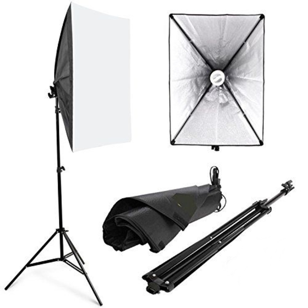 Youtube Video Softbox Sabit Işık Seti Sürekli Işık 50x70