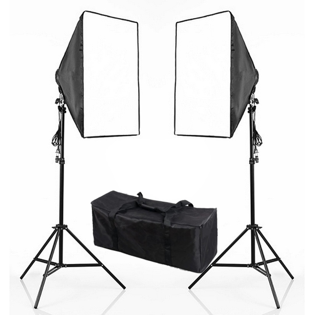 YouTube Video ve Fotoğraf 2li Softbox Seti Sürekli Işık 50x70