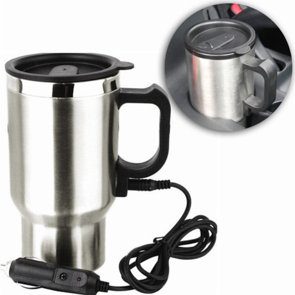 Araç İçi Kettle Su Isıtıcı Termos Kupa Bardak Çay Kahve Termosu