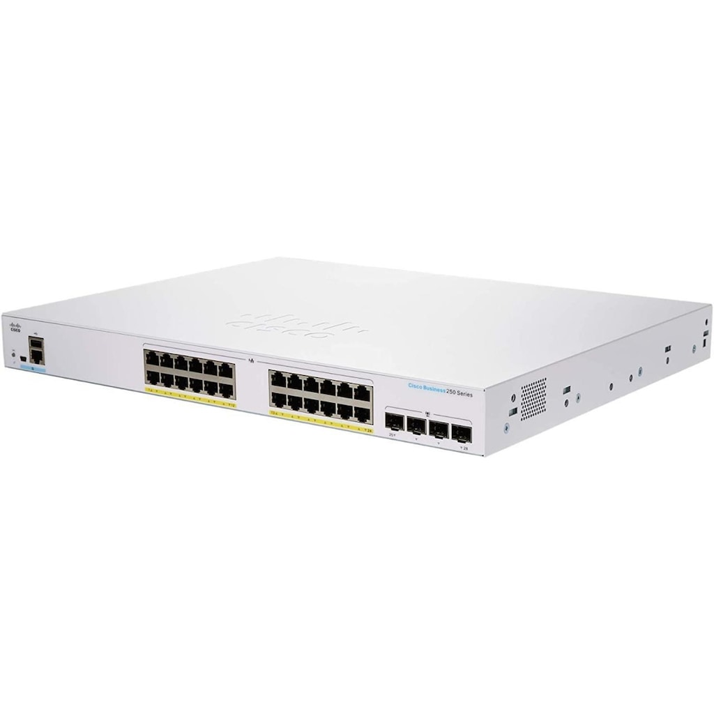 Cisco Cbs250 24p 4x Eu Smart 24 Port Ge Poe 4x10g Sfp Fiyatlari Ve Ozellikleri