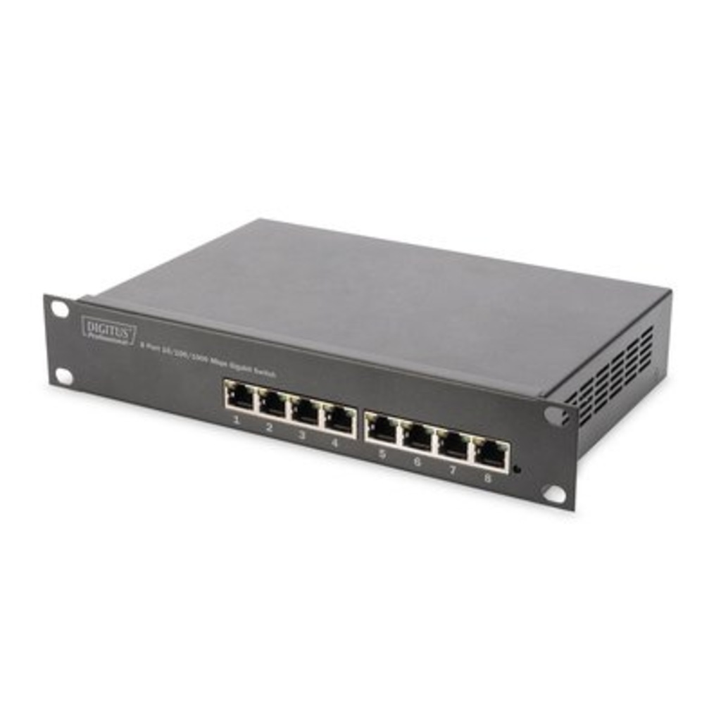 Digitus DN-80114 ağ anahtarı Yönetilmeyen Gigabit Ethernet (10/10